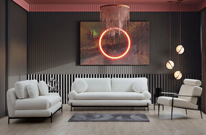 Atelier Del Sofa Sofá Livorno 2 Plazas Blanco 188x92x85 cm